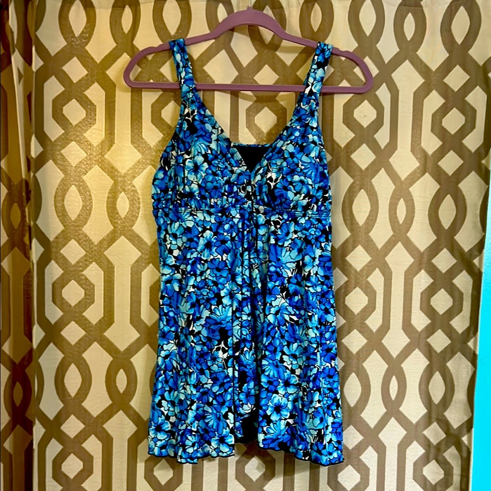 Floral Blue Women's Top